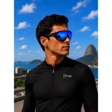 Óculos de Sol Ultra Speed - Preto c/ Espelhado Azul