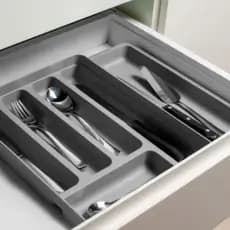 Organizador de Talheres com Extensor para Cozinha  Logic - Ou
