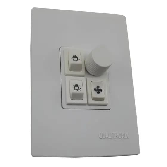 Controle Ventilador Teto Com Dimer Duas Lâmpadas 4x2