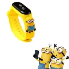 Relógio Minions 2 Digital Led Infantil À Prova D'água