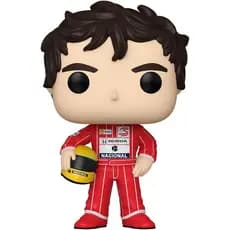 Brinquedo Boneco Airton Senna Cabeção Pop Corrida Pista