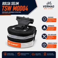 Bolsa De Selim TSW Mod 4 Engate Rápido Bike Mtb Speed