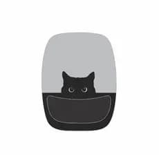 Mousepad Gatinho Escondido Base antiderrapante