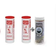 Kit Linha Tupy 2 Corante Vermelho + 1 Fixador Tupy Fix para Tingir Roupa