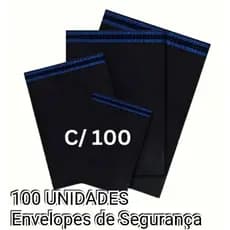 Kit 100 Unidades Envelope De Segurança Aba Adesiva Embalagem Correio Ecommerce Saco Adesivado