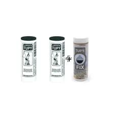 Kit Linha Tupy 2 Corante Verde + 1 Fixador Tupy Fix para Tingir Roupa