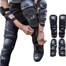 Kit Joelheira Caneleira Cotoveleira Articulada Moto Trilha