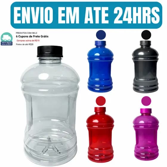 Garrafa De Água Com PEGA ERGONOMICA Academia 1litro Resistente Para Academia Treino