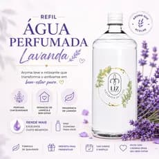 Refil Água Perfumada Lavanda Liz Aromas aromatizador odorizador de ambiente tecidos roupas Home Spray