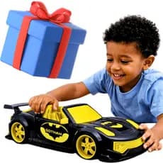 Carrinho Esportivo Grande Escala 1:12 Brinquedo Personagem Herois selo Inmetro presente menino