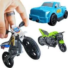 Kit 3 Brinquedos Menino Carrinho Motinha sortido Faz De Conta Presente aniversario criança 4 Anos