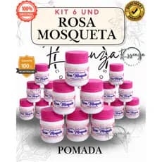 Kit 6 UND. - Creme Hidratante - Clareador - Rosa Mosqueta + Vitamina A - Baruc