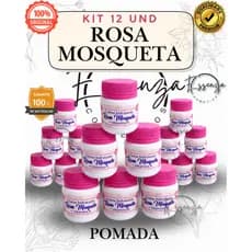 Kit 12 UND. - Creme Hidratante - Clareador - Rosa Mosqueta + Vitamina A - Baruc