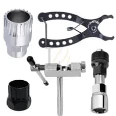 Kit Ferramentas Chaves De Reparação Remoção Para Bicicleta Extrator Pedivela Movimento Central Extratora Corrente