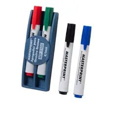 Apagador Quadro Branco + 4 Pincel Caneta Marcador Recarregável Quadro Branco Cores Diversas