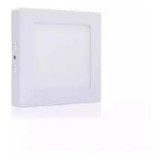 Painel De Led Quadrado Sobrepor 6w Branco Quente 3000k
