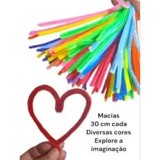 Haste de Chenille, limpador de cachimbo, 100 unidade cabelo maluco artesanato em geral 30cm