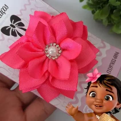 Flor Moana baby Laço de menina/Moana Baby/flor moana/presilha para menina/infantil