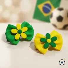 Par de Laços Flor Brasil Bico de Pato Confortável Copa 7 Setembro