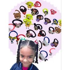 Aplique emborrachado na Xuxinha de elastico / Rabico/Xuxinhas personalizadas meninas laço infantil