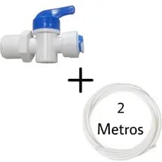 Adaptador Conexão Filtro Purificador de Água com Mangueira 2 Metros