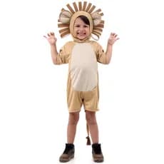 Fantasia de Leão Infantil Curto Roupa de Leão com Capuz Sulamericana