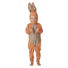 Fantasia Coelho Infantil Longa Caramelo Roupa de Coelhinho da Páscoa Capuz Orelhas e Rabo Sulamericana 923626