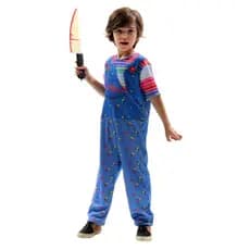 Fantasia Boneco Assassino Infantil Fantasia Brinquedo Assassino Infantil Roupa do Chucky Halloween