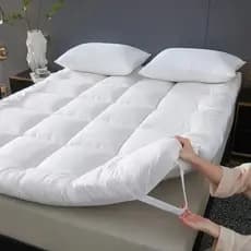 Pillow Top King Size/Queen/Casal/Solteiro 400 Fios Extra Macio Protetor de Colchão Branco