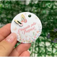 30 tag de 5 cm com borboleta 3D e furo - tag borboleta - tag jardim encantado - ENVIO IMEDIATO