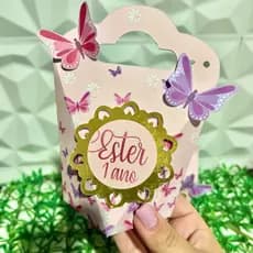 kit personalizados 15 itens JARDIM DAS BORBOLETAS Jardim Encantado  - pegue e monte decoração de festa