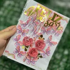 kit 10 topos de bolo jardim encantado  ENVIO RÁPIDO- decoração jardim das borboletas - kit revenda - kit boleiras