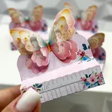 jardim das borboletas 3D- porta bis duplo jardim 30 unidades PEGUE MONTE