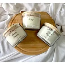 Vela Aromática, Perfumada 100g 100% Vegetal - Flor de Cerejeira, Lavanda Francesa e Refúgio
