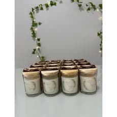 Lembrancinha Mini Vela Aromática Perfumada 50g Personalizada - Vidro com Tampa - Casamento, Batizado, Brindes e Eventos