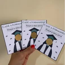 Raspadinha de Formatura Personalizada: Escolha seu modelo e cor!