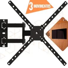 Suporte TV e Monitor Tri Articulado LCD LED PLASMA 10 A 60 Polegadas Parede