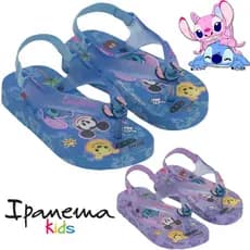 Chinelo Bebê Infantil Menina Menino Stich Baby Ipanema Sandália de Dedo Elástico Confortável Origina