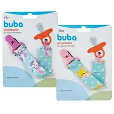 Kit 2 Prendedores De Chupeta Buba Menina Fecho Clipe e Trava Animais Unicórnio Girafinha Animal Fun