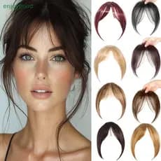 [B & H] Peruca De Cabelo Sintético Franja Peça Natural Extensões De Fofa Postiços Para Mulheres Acessórios De Estilo (br