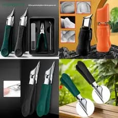 [B & H] Cortadores De Unhas E Curvas De Aço Inoxidável Removedor De Cutícula Anti-Respingos (br)