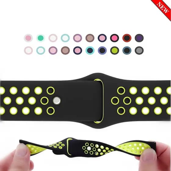 Pulseira De Relógio SmartWatch De Silicone Cor Dupla 20mm 22mm