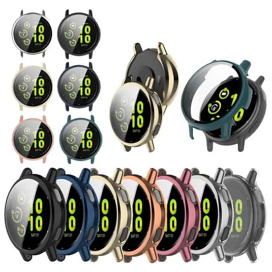 Para Garmin Vivoactive 5 Active 5 PC HD Vidro Temperado Protetor De Tela Capa TPU Caso Acessórios