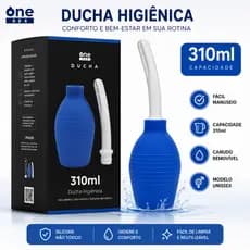 Ducha Higiênica Anal BIG Ginecológica Unissex Chuca 310ml de Capacidade