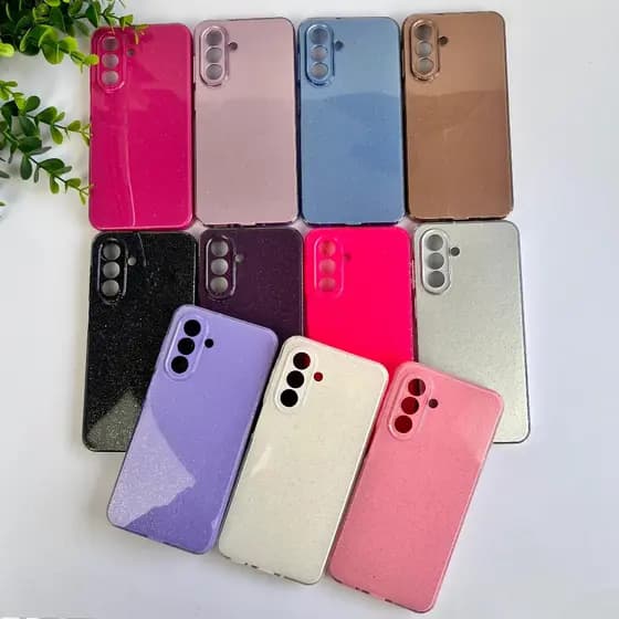 Capa Brilhante Forrada Para Samsung A17 / A26 /Capa Feminina CF68
