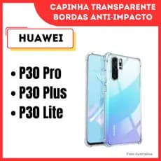 Capinha Transparente Anti Impacto Huawei  P30 Pro / P30 Plus / P30 Lite / Capa Case Antiqueda para celular (CF09)