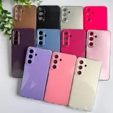 Capinha Glitter Colorida Aveludada para Samsung Galaxy S25 FE/ Proteção com Cores Vibrantes (CF68)