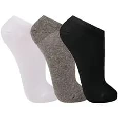 Kit 3 meias cano curto esportiva Nazinne Algodão adulto-unissex