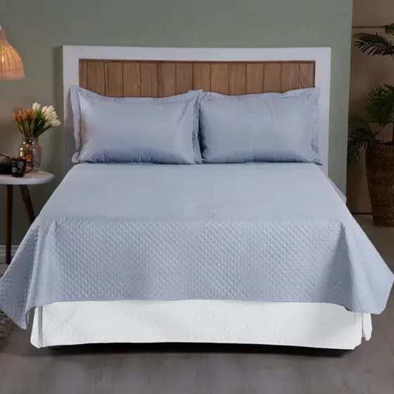 Kit Cobre Leito  Todos os Tamanhos 400 Fios Colcha de Cama para Cama