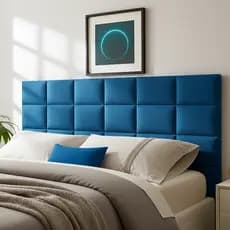 Cabeceira Estofada Modular 40x30 cm Autocolante para Cama Box Casal Queen King Decorativa Moderna